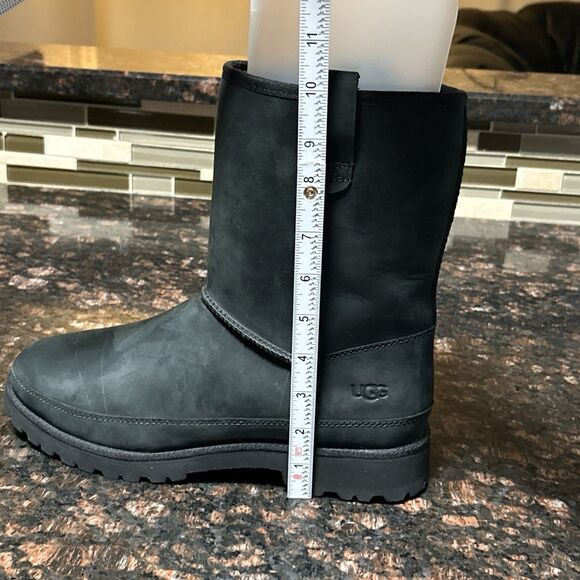 UGG Mens Courtland Weather Black Leather Waterproof Boots Size 8 STORE MODEL - Picture 14 of 16